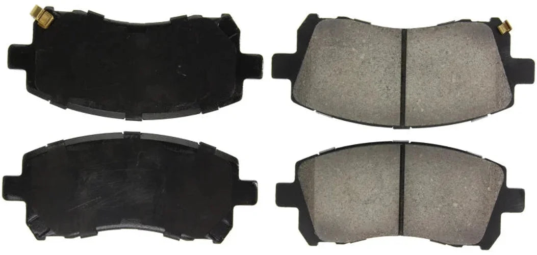 StopTech Performance 02-03 WRX Front Brake Pads - Installation View