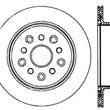 Load image into Gallery viewer, StopTech 5/93-98 Toyota Supra Left Rear Slotted &amp; Drilled Rotor - Side View