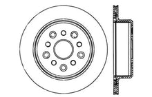 Load image into Gallery viewer, StopTech 5/93-98 Toyota Supra Left Rear Slotted &amp; Drilled Rotor - Side View