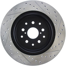 Load image into Gallery viewer, StopTech 5/93-98 Toyota Supra Right Rear Slotted &amp; Drilled Rotor - Side View