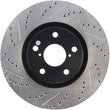 Load image into Gallery viewer, StopTech 5/93-98 Toyota Supra Turbo Right Front Slotted &amp; Drilled Rotor - Main Product View