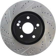 Load image into Gallery viewer, StopTech 5/93-98 Toyota Supra Turbo Right Front Slotted &amp; Drilled Rotor - Main Product View