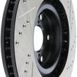 Load image into Gallery viewer, StopTech 5/93-98 Toyota Supra Turbo Right Front Slotted &amp; Drilled Rotor - Side View