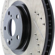 Load image into Gallery viewer, StopTech 5/93-98 Toyota Supra Turbo Right Front Slotted &amp; Drilled Rotor - Additional View 6