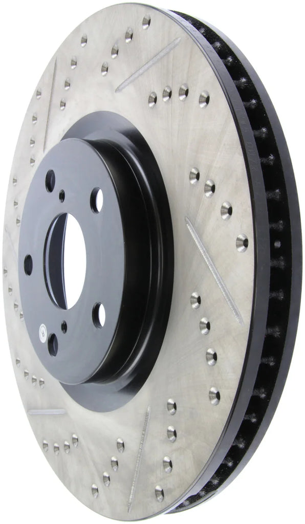 StopTech 5/93-98 Toyota Supra Turbo Right Front Slotted & Drilled Rotor - Additional View 6