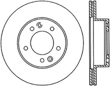 Load image into Gallery viewer, StopTech 89-92 Mazda RX-7 Slotted &amp; Drilled Right Front Rotor - Side View