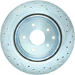 Load image into Gallery viewer, StopTech 89-96 Nissan 300ZX Select Sport Slotted &amp; Drilled Right Rear Brake Rotor - Side View