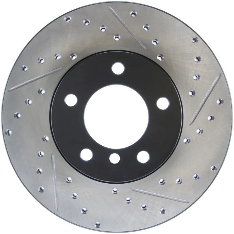 StopTech 9/07-09 BMW 328 Slotted & Drilled Left Front Rotor - Main Product View
