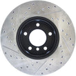 Load image into Gallery viewer, StopTech 9/07-09 BMW 328 Slotted &amp; Drilled Left Front Rotor - Side View