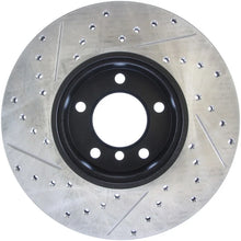 Load image into Gallery viewer, StopTech 9/07-09 BMW 328 Slotted &amp; Drilled Left Front Rotor - Side View