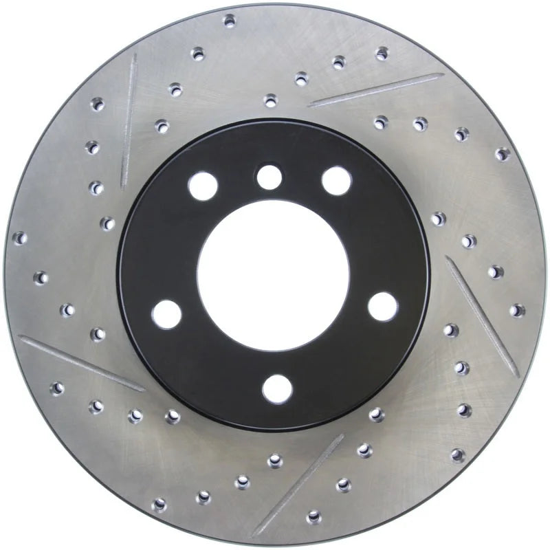 StopTech 9/07-09 BMW 328 Slotted & Drilled Right Front Rotor - Main Product View