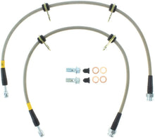 Load image into Gallery viewer, StopTech 91-05 Acura NSX Front SS Brake Lines - Installation View