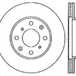 Load image into Gallery viewer, StopTech 96-00 Honda Civic DX/HX Coupe/90-00 Civic DX/LX Sedan Slotted &amp; Drilled Right Front Rotor - Back View