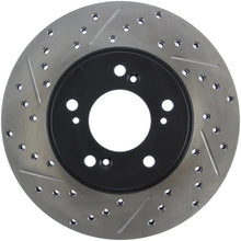 Load image into Gallery viewer, StopTech 97-01 Acura Integra Type R / 97-01 Honda CR-V Slotted &amp; Drilled Right Front Rotor - Main Product View