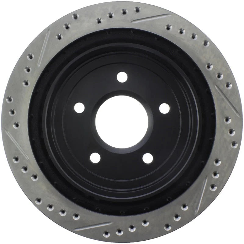 StopTech 97-10 Chevy Corvette Slotted & Drilled Rear Left Rotor - Main Product View