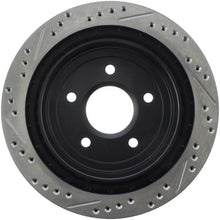 Load image into Gallery viewer, StopTech 97-10 Chevy Corvette Slotted &amp; Drilled Rear Left Rotor - Main Product View