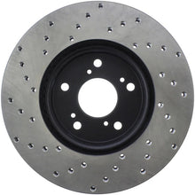 Load image into Gallery viewer, StopTech 99-08 Acura TL (STD Caliber) / 01-03 CL / 04-09 TSX Cross Drilled Left Front Rotor - Side View