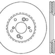 Load image into Gallery viewer, StopTech 99-08 Acura TL (STD Caliber) / 01-03 CL / 04-09 TSX Cross Drilled Left Front Rotor - Back View