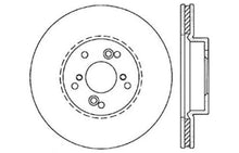 Load image into Gallery viewer, StopTech 99-08 Acura TL (STD Caliber) / 01-03 CL / 04-09 TSX Cross Drilled Left Front Rotor - Back View