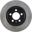 Load image into Gallery viewer, StopTech Drilled Left Rear Rotor (vented rear discs) fits 2000-2006 Audi TT Quattro / 2002-2006 Volkswagen Golf / 2004-200...