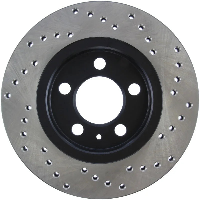 StopTech Drilled Right Rear Rotor (vented rear discs) fits 2000-2006 Audi TT Quattro / 2002-2006 Volkswagen Golf / 2004-20...
