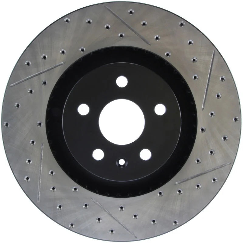 StopTech Drilled & Slotted Left Sport Brake Rotor for 2009 Cadillac CTS-V - Main Product View