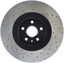 Load image into Gallery viewer, StopTech Drilled &amp; Slotted Left Sport Brake Rotor for 2009 Cadillac CTS-V - Back View
