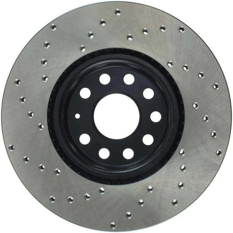 StopTech Drilled Sport Brake Rotor - Side View