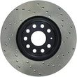 Load image into Gallery viewer, StopTech Drilled Sport Brake Rotor - Side View