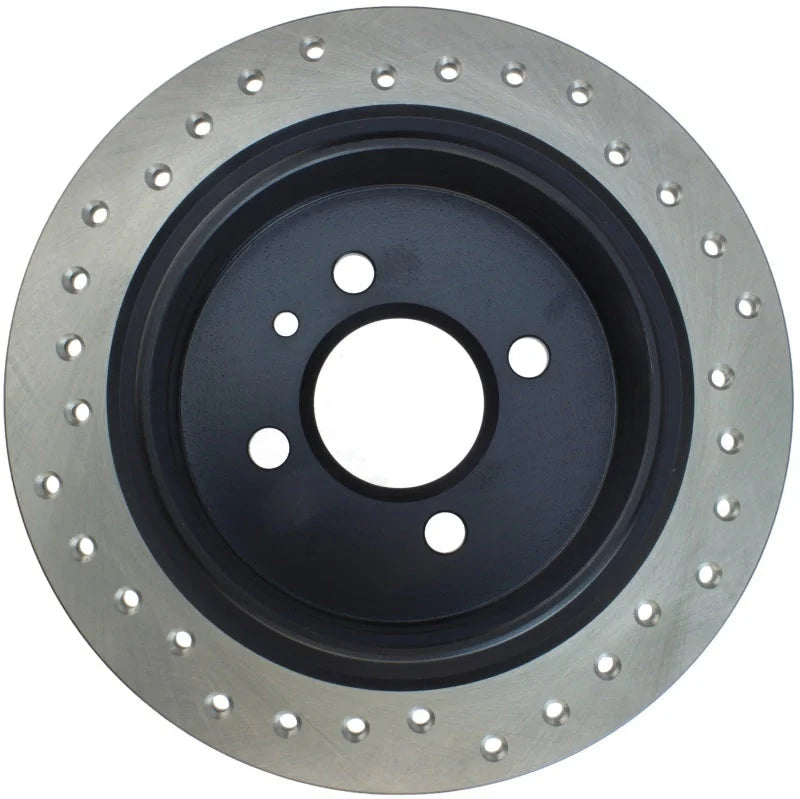 StopTech Drilled Sport Brake Rotor - Side View