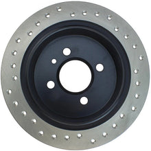 Load image into Gallery viewer, StopTech Drilled Sport Brake Rotor - Side View