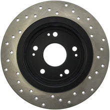 Load image into Gallery viewer, StopTech Drilled Sport Brake Rotor - Back View