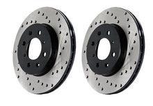 Load image into Gallery viewer, StopTech Drilled Sport Brake Rotor - Side View