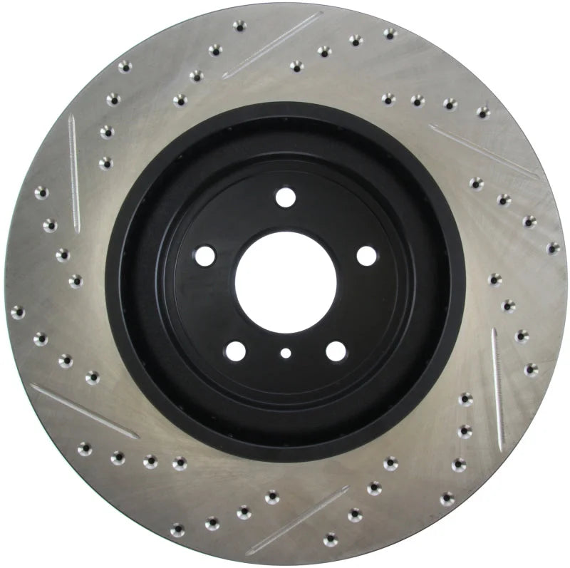 StopTech Infiniti G37 / Nissan 370Z SportStop Slotted & Drilled Front Left Rotor - Additional View 5