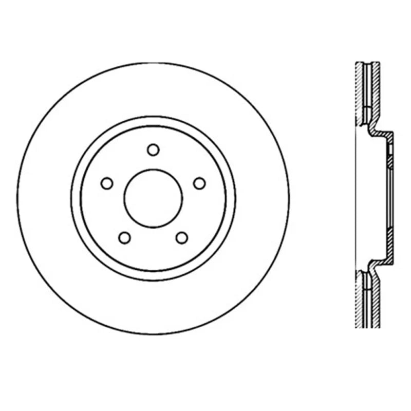 StopTech Infiniti G37 / Nissan 370Z SportStop Slotted & Drilled Front Left Rotor - Additional View 7
