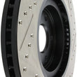Load image into Gallery viewer, StopTech Infiniti G37 / Nissan 370Z SportStop Slotted &amp; Drilled Front Right Rotor - Side View