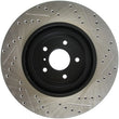 Load image into Gallery viewer, StopTech Infiniti G37 / Nissan 370Z SportStop Slotted &amp; Drilled Front Right Rotor - Installation View