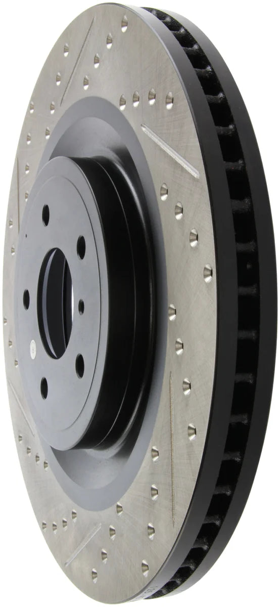 StopTech Infiniti G37 / Nissan 370Z SportStop Slotted & Drilled Front Right Rotor - Additional View 5