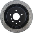 Load image into Gallery viewer, StopTech Infiniti G37 / Nissan 370Z SportStop Slotted &amp; Drilled Rear Left Rotor - Main Product View
