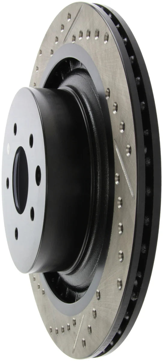 StopTech Infiniti G37 / Nissan 370Z SportStop Slotted & Drilled Rear Right Rotor - Additional View 6