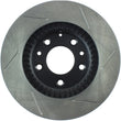 Load image into Gallery viewer, StopTech Mazda Miata NC Slotted Right Front Sport Brake Rotor - Side View