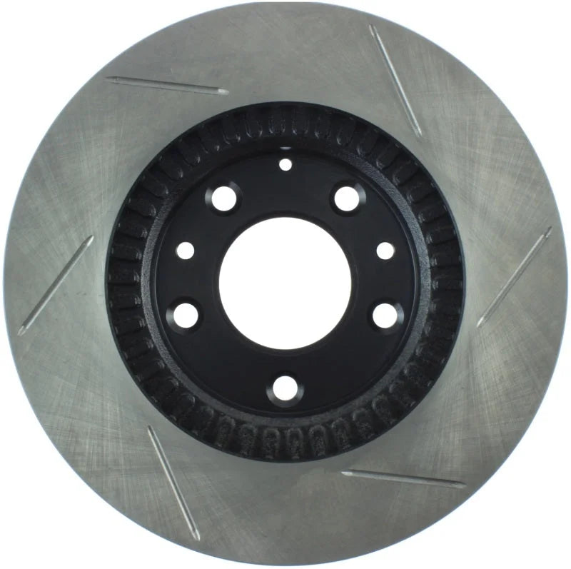 StopTech Mazda Miata NC Slotted Right Front Sport Brake Rotor - Side View