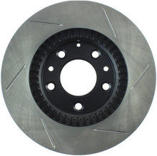 Load image into Gallery viewer, StopTech Mazda Miata NC Slotted Right Front Sport Brake Rotor - Side View