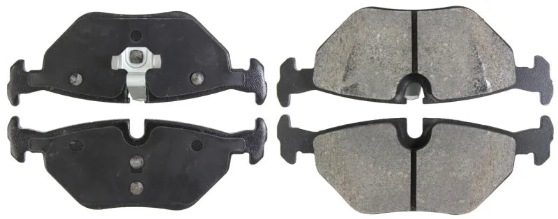 StopTech Performance 01-02 BMW Z3 / 03-09 Z4 / 10/90-07 3 Series / 99-09 Saab 9-5 Rear Brake Pads - Installation View
