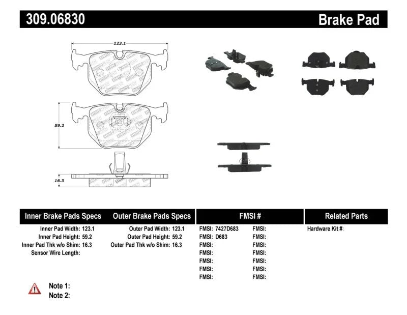StopTech Performance 01-07 BMW M3 E46 / 00-04 M5 / 04-09 X3 / 00-06 X5 / 1/06-09 Z4 / 9/00-07 330 / - Side View