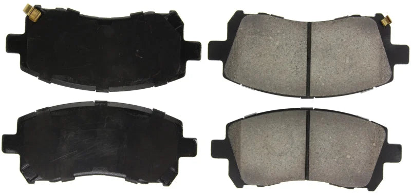 StopTech Performance 02-03 WRX Front Brake Pads - Installation View