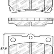 Load image into Gallery viewer, StopTech Performance 06 Lexus GS300/430 / 07-08 GS350 / 06-08 IS250/350 Rear Brake Pads - Side View