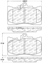 Load image into Gallery viewer, StopTech Performance 06 Lexus GS300/430 / 07-08 GS350 / 06-08 IS350 Front Brake Pads - Main Product View