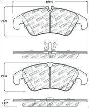 Load image into Gallery viewer, StopTech Performance 08-10 Audi A5 / 10 S4 / 09-10 Audi A4 (except Quattro) Front Brake Pads - Main Product View