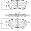 Load image into Gallery viewer, StopTech Performance 08-10 Audi A5 / 10 S4 / 09-10 Audi A4 (except Quattro) Front Brake Pads - Back View
